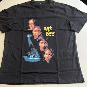 Black " set it off " tshirt